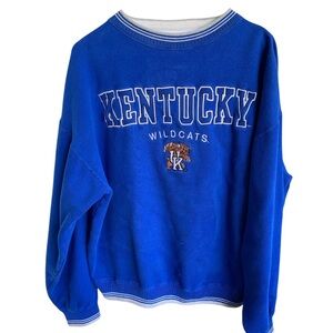 Vintage Kentucky Wildcats Blue Sweater Crewneck Sweatshirt Adult Size Large Y2k